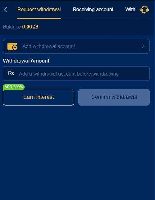 withdraw process